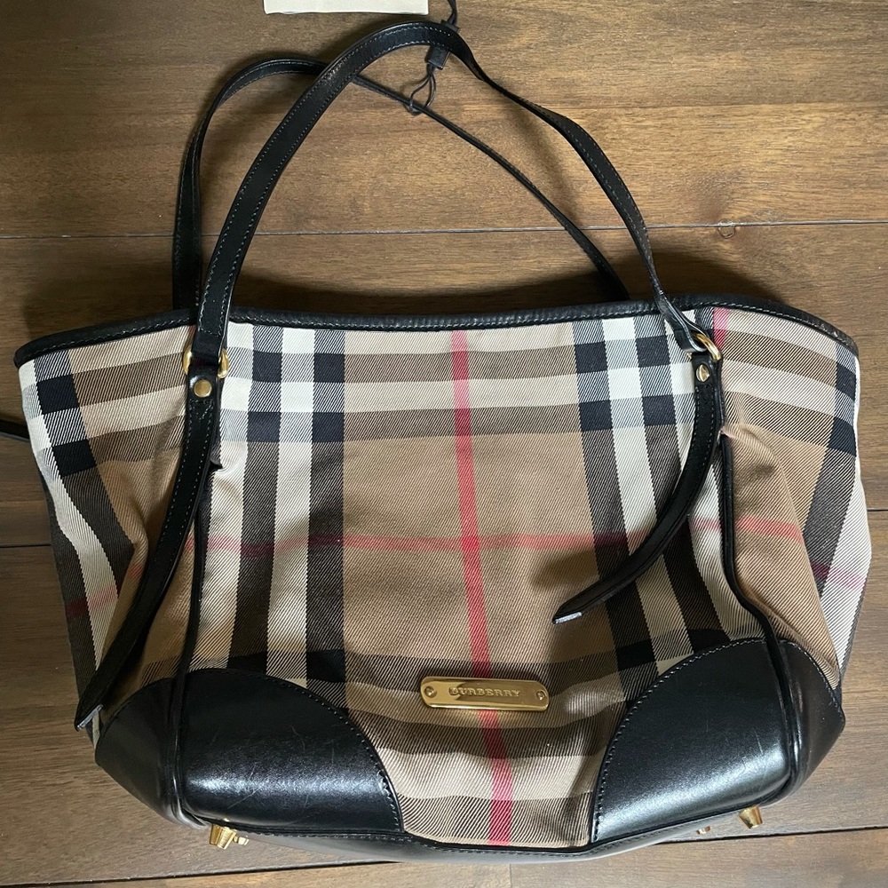 NEW Burberry Bridle House Check Canterbury Tote